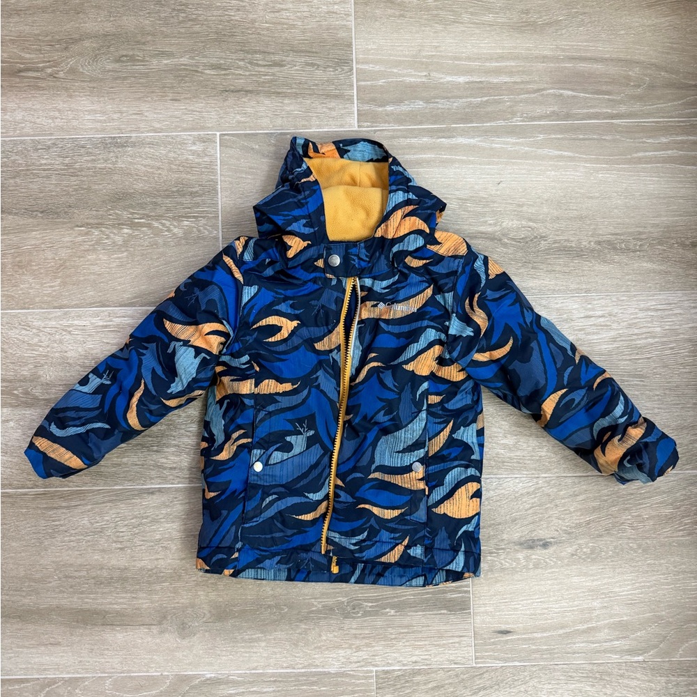 Kids Camouflage Jacket - Blue and Orange